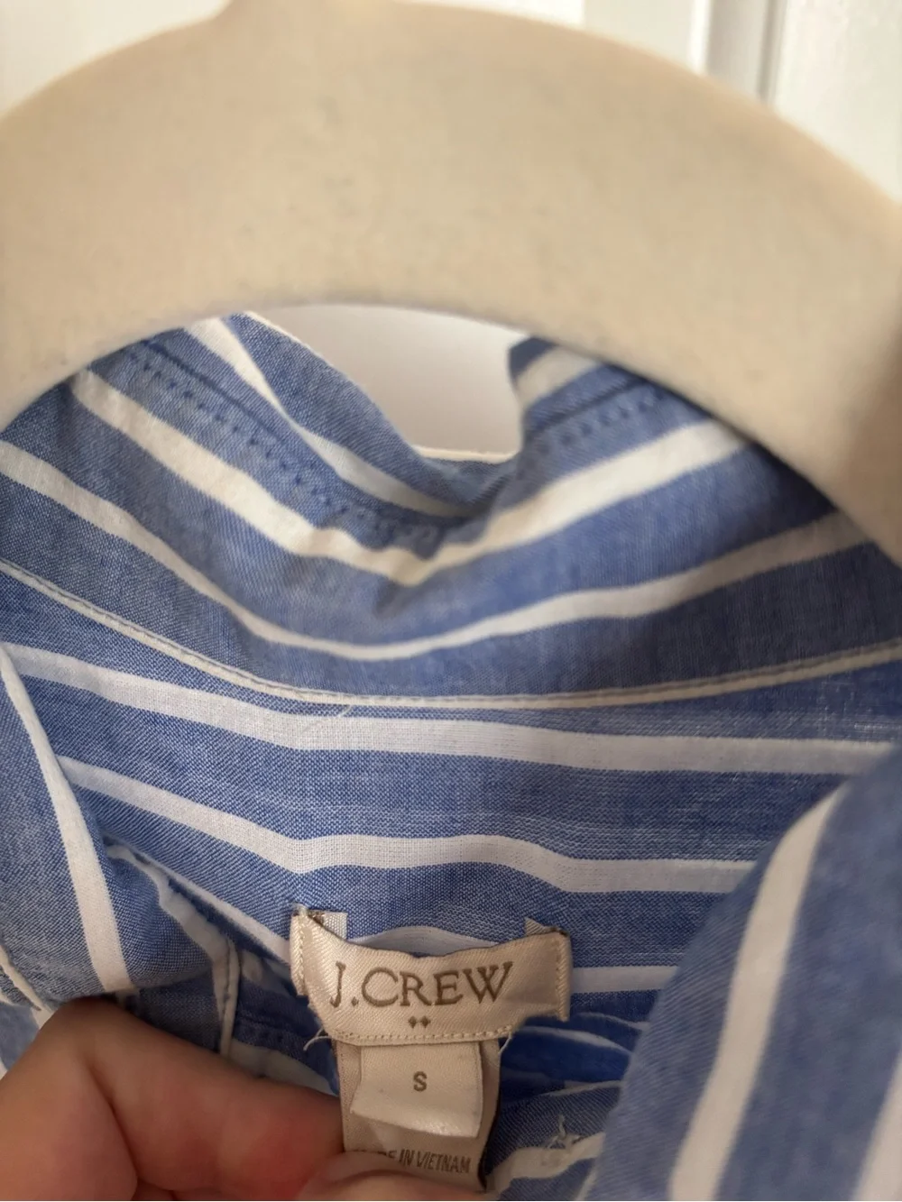 J. Crew Stripe Cotton Shirt